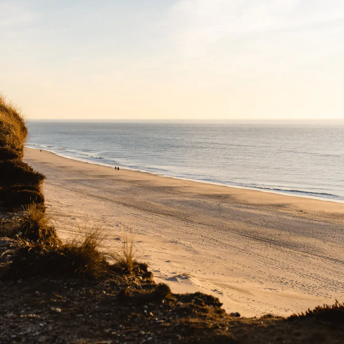 Sylt Strand Strand auf Sylt mit Wasser und Himmel im Freien