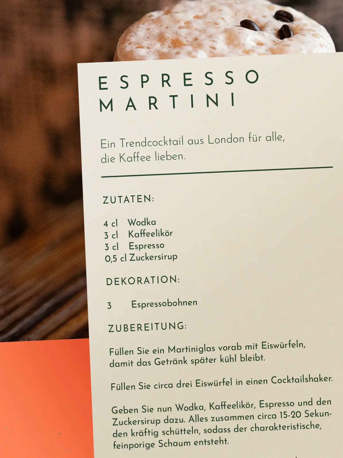 Rezept Espresso Martini Rezept Espresso Martini
