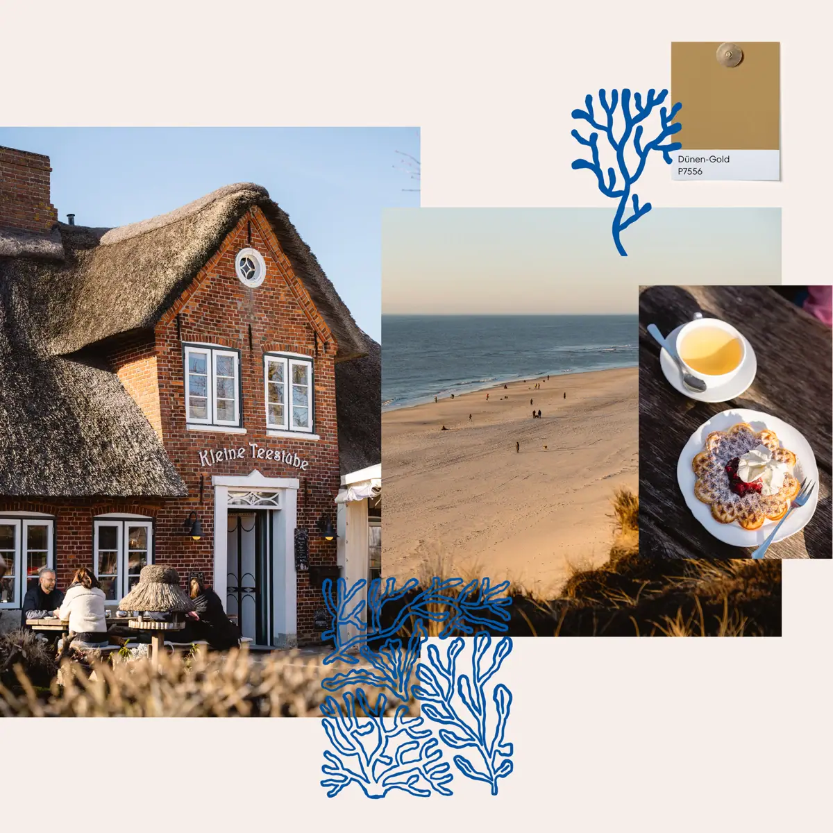 Teestube Sylt Die Kleine Teestube auf Sylt als Geheimtipp Collage.