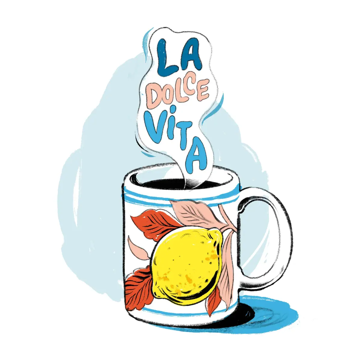 Tasse Zeichnung einer Tasse